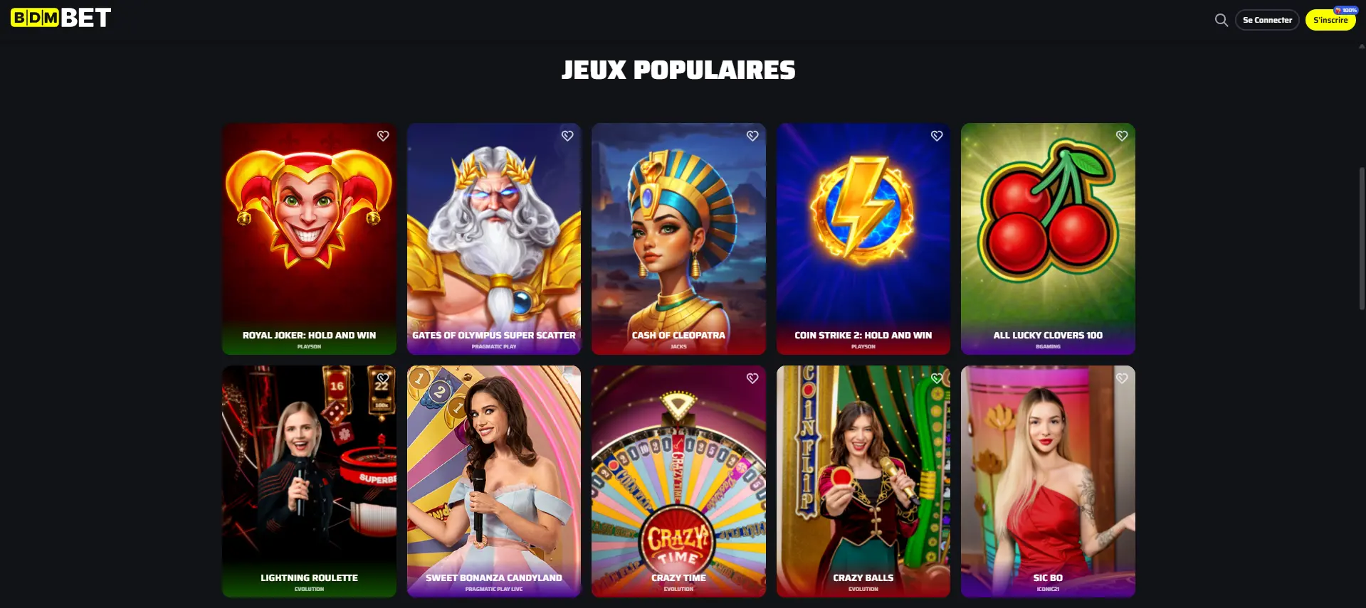 Machines à sous populaires